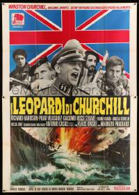 2s222 CHURCHILL'S LEOPARDS Italian 2p '70 British agent Richard Harrison poses as German officer!