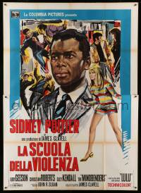 2s271 TO SIR, WITH LOVE Italian 2p '68 different art of Sidney Poitier & Lulu, James Clavell!