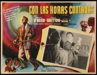 2s472 D.O.A. Mexican LC R50s great close up of Edmond O'Brien punching guy, classic film noir!