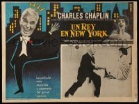 2s496 KING IN NEW YORK Mexican LC '57 old Charlie Chaplin seducing sexy young Dawn Addams!