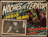 2s541 TERROR BY NIGHT Mexican LC R50s Basil Rathbone is Sherlock Holmes, different border art!