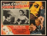 2s546 TORCH SONG Mexican LC '53 great c/u of Gig Young offering a drink to Joan Crawford!