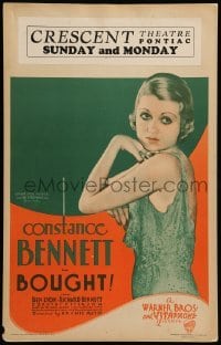 2s039 BOUGHT WC '31 sexy Constance Bennett is left poor when her dad dies & becomes a model, rare!