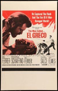 2s069 EL GRECO WC '65 close up of Mel Ferrer as The Man Called El Greco & Rosanna Schiaffino!