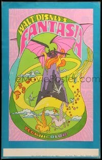 2s070 FANTASIA WC R70 Disney classic musical, great psychedelic fantasy artwork!