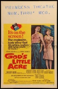 2s081 GOD'S LITTLE ACRE WC '58 barechested Aldo Ray & half-dressed sexy Tina Louise!