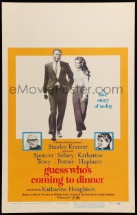 2s085 GUESS WHO'S COMING TO DINNER WC '67 Sidney Poitier, Spencer Tracy, Katharine Hepburn