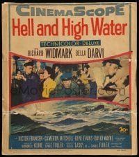2s089 HELL & HIGH WATER WC '54 Samuel Fuller, Richard Widmark on military submarine!