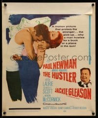 2s099 HUSTLER WC '61 pool pros Paul Newman & Jackie Gleason, plus sexy Piper Laurie!