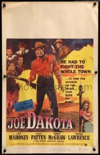 2s104 JOE DAKOTA WC '57 Jock Mahoney had to fight a whole town to find his answers, cool art!