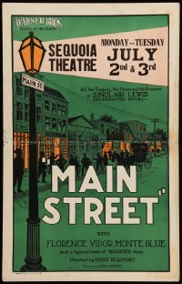 2s121 MAIN STREET WC '23 the tragedy, the humor & the romance of Sinclair Lewis' celebrated novel!