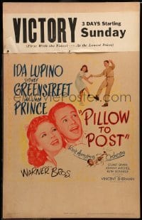 2s150 PILLOW TO POST WC '45 William Prince, Ida Lupino, plus Louis Armstrong playing his trumpet!