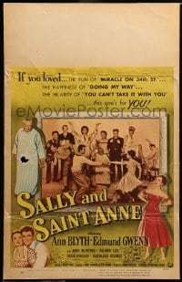 2s165 SALLY & SAINT ANNE WC '52 Ann Blyth, Edmund Gwenn, Frances Bavier, John McIntire!