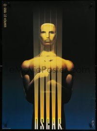 2t035 67th ANNUAL ACADEMY AWARDS 26x36 1sh '95 cool artwork of Oscar statuette by Saul Bass!