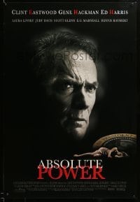 2t061 ABSOLUTE POWER 1sh '97 great image of star & director Clint Eastwood!