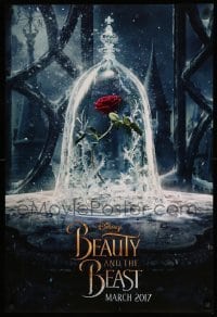 2t148 BEAUTY & THE BEAST teaser DS 1sh '17 Walt Disney, great image of The Enchanted Rose!