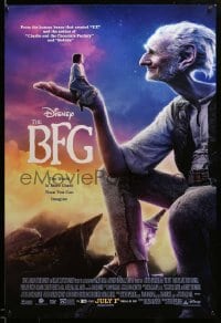 2t161 BFG advance DS 1sh '16 Big Friendly Giant, Disney, Spielberg, more giant than you can imagine