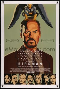 2t165 BIRDMAN style B int'l advance DS 1sh '14 Michael Keaton, Galifianakis, Norton, cool artwork!