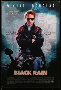 2t168 BLACK RAIN 1sh '89 Ridley Scott, Michael Douglas is an American cop in Japan!