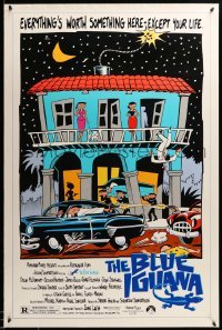 2t178 BLUE IGUANA 1sh '88 Dylan McDermott, everything's worth something here, except your life!