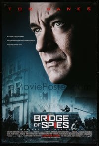 2t193 BRIDGE OF SPIES style B int'l advance DS 1sh '15 image of Tom Hanks, building of Berlin Wall!