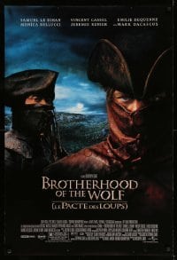 2t198 BROTHERHOOD OF THE WOLF DS 1sh '01 Christophe Gans' Le Pacte des Loups!
