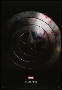 2t207 CAPTAIN AMERICA: THE WINTER SOLDIER 4.4.14 style teaser DS 1sh '14 cool image of shield!