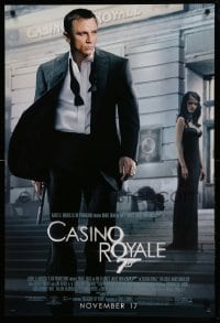 2t209 CASINO ROYALE advance 1sh '06 Daniel Craig as James Bond & sexy Eva Green!