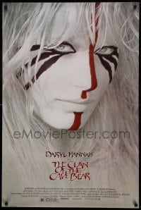 2t223 CLAN OF THE CAVE BEAR 1sh '86 fantastic image of Daryl Hannah in tribal make up!