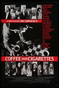 2t228 COFFEE & CIGARETTES DS 1sh '03 Jim Jarmusch, Bill Murray, Roberto Benigni, Iggy Pop, Waits!
