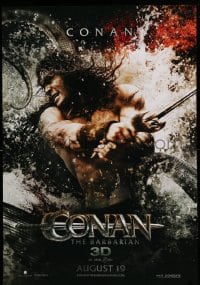2t232 CONAN THE BARBARIAN teaser DS 1sh '11 cool image of Jason Momoa in title role!