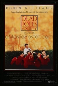 2t262 DEAD POETS SOCIETY DS 1sh '89 inspirational school teacher Robin Williams, Peter Weir