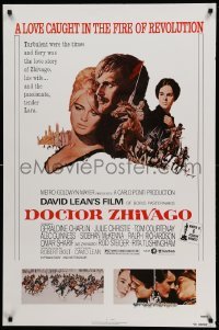 2t287 DOCTOR ZHIVAGO 1sh R80 Omar Sharif, Julie Christie, David Lean English epic, Terpning art!