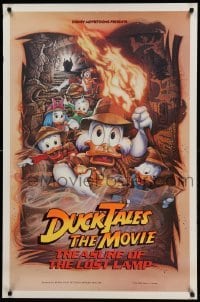 2t295 DUCKTALES: THE MOVIE 1sh '90 Walt Disney, Scrooge McDuck, cool adventure art by Drew!