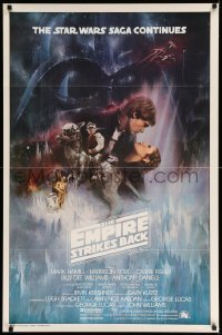 2t006 EMPIRE STRIKES BACK int'l 1sh '80 classic Gone With The Wind style art by Roger Kastel!