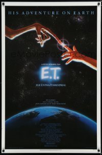 2t297 E.T. THE EXTRA TERRESTRIAL studio style 1sh '82 Steven Spielberg classic, John Alvin art!