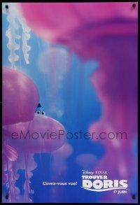 2t335 FINDING DORY int'l French language advance DS 1sh '16 Walt Disney & Pixar, jellyfish!