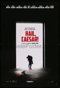 2t400 HAIL, CAESAR teaser DS 1sh '16 Joel Coen & Ethan Coen, Brolin, Clooney, black background!