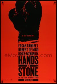 2t402 HANDS OF STONE teaser DS 1sh '16 Edgar Ramirez, De Niro, the true story of Roberto Duran!