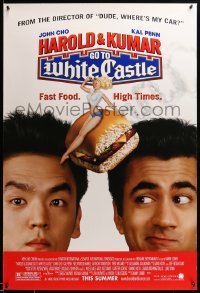 2t404 HAROLD & KUMAR GO TO WHITE CASTLE advance DS 1sh '04 John Cho & Penn, fast food & high times!