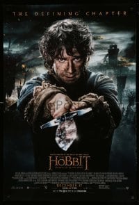 2t426 HOBBIT: THE BATTLE OF THE FIVE ARMIES advance DS 1sh '14 Martin Freeman as Bilbo Baggins!