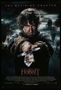 2t427 HOBBIT: THE BATTLE OF THE FIVE ARMIES int'l advance DS 1sh '14 Freeman as Bilbo, December!
