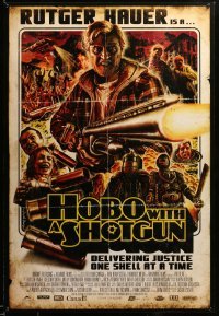 2t431 HOBO WITH A SHOTGUN 1sh '11 Rutger Hauer is delivering justice one shell at a time!