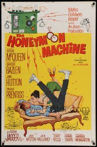 2t434 HONEYMOON MACHINE 1sh '61 young Steve McQueen has a way to cheat the casino!