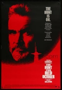 2t454 HUNT FOR RED OCTOBER 1sh '90 Russian military submarine captain Sean Connery, hunt is on!