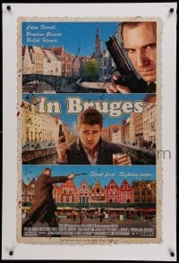2t466 IN BRUGES DS 1sh '08 Colin Farrell, Brendan Gleeson, Ralph Fiennes!