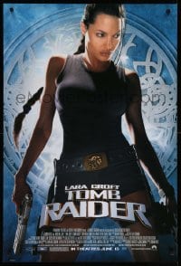 2t535 LARA CROFT TOMB RAIDER advance DS 1sh '01 sexy Angelina Jolie, from popular video game!