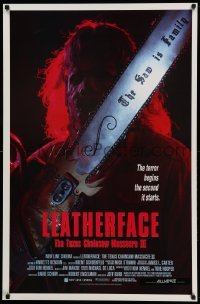 2t543 LEATHERFACE: TEXAS CHAINSAW MASSACRE III int'l 1sh '90 Viggo Mortensen, the saw is family!