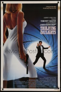 2t569 LIVING DAYLIGHTS 1sh '87 Timothy Dalton as the most dangerous James Bond ever!