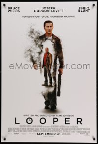 2t575 LOOPER advance DS 1sh '12 Bruce Willis, hunted by the future, haunted by the past!